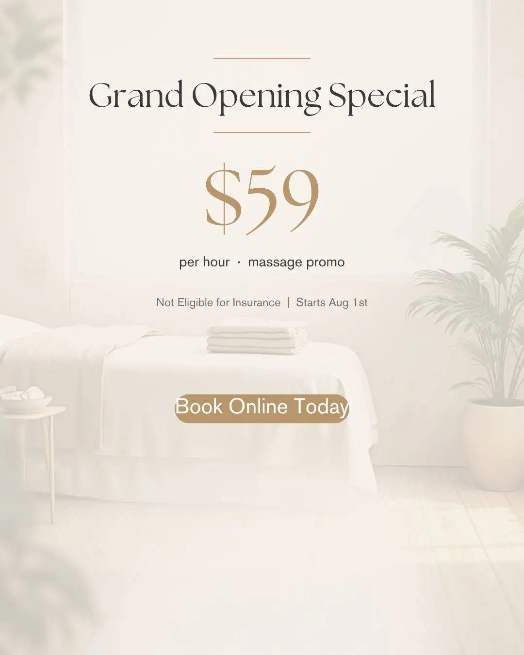 Luxury clinical sanctuary interior at Yonge Sheppard RMT